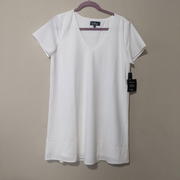 Lulu's Freestyle White Shift Dress - Picture 2 of 6